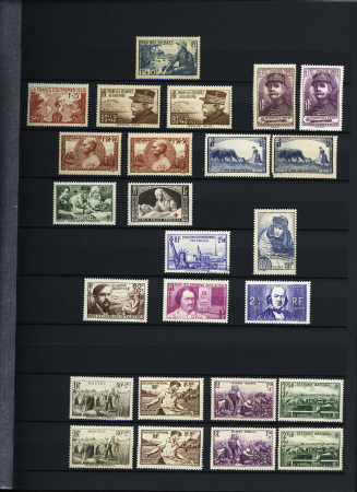 1900-40, Bel ensemble de semi-modernes et taxes en deux