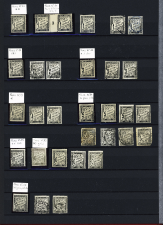 1900-40, Bel ensemble de semi-modernes et taxes en deux