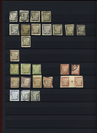 1900-40, Bel ensemble de semi-modernes et taxes en deux
