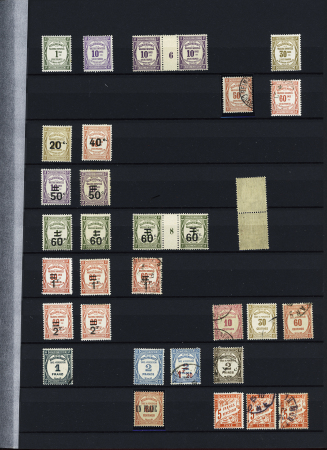 1900-40, Bel ensemble de semi-modernes et taxes en deux