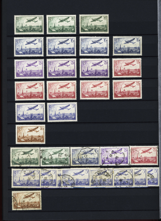 1900-40, Bel ensemble de semi-modernes et taxes en deux