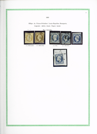 1849-75, Sélection de Classiques sur pages albums