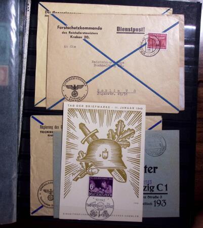 1850-1990, Small estate in various albums and boxes,
