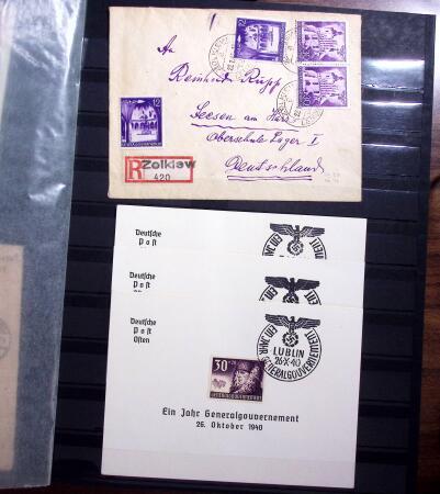 1850-1990, Small estate in various albums and boxes,