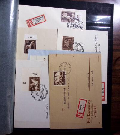 1850-1990, Small estate in various albums and boxes,