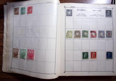 1850-1990, Small estate in various albums and boxes,