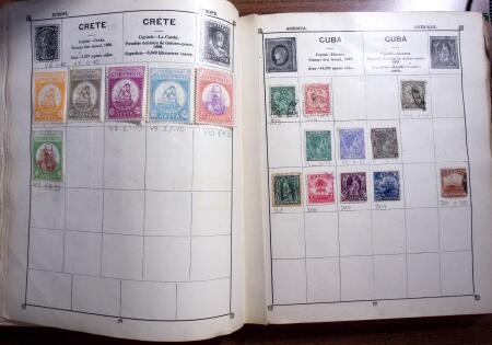 1850-1990, Small estate in various albums and boxes,