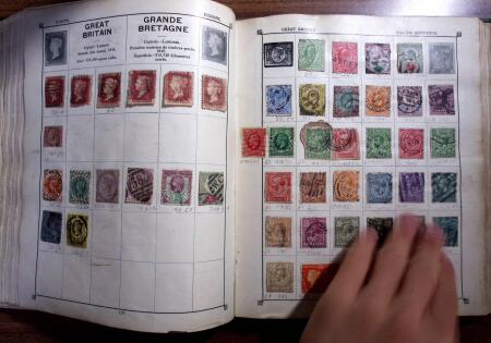 1850-1990, Small estate in various albums and boxes,