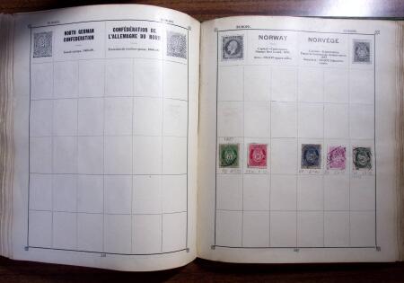 1850-1990, Small estate in various albums and boxes,