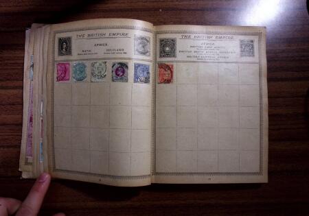 1850-1990, Small estate in various albums and boxes,