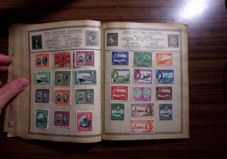 1850-1990, Small estate in various albums and boxes,