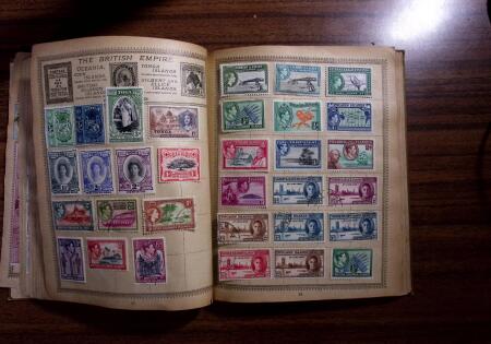 1850-1990, Small estate in various albums and boxes,