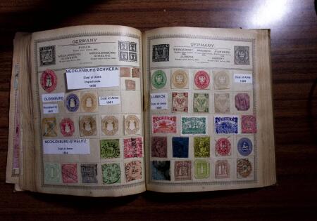 1850-1990, Small estate in various albums and boxes,