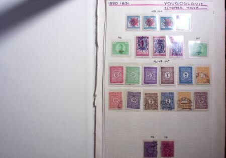 1850-1990, Small estate in various albums and boxes,