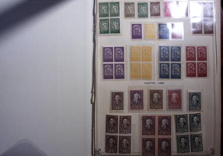 1850-1990, Small estate in various albums and boxes,