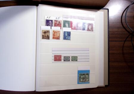 1850-1990, Small estate in various albums and boxes,