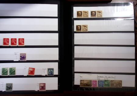 1850-1990, Small estate in various albums and boxes,