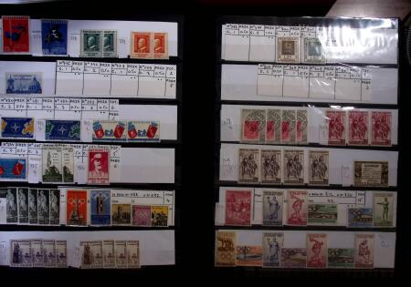 1850-1990, Small estate in various albums and boxes,