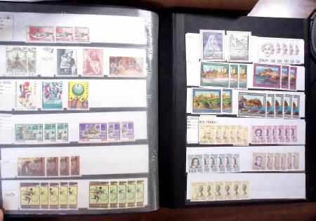1850-1990, Small estate in various albums and boxes,
