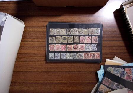 1850-1990, Small estate in various albums and boxes,