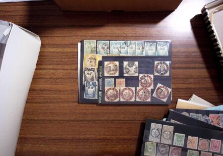 1850-1990, Small estate in various albums and boxes,