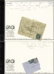 1870-1871, Sélection de 11 BALLONS MONTES sur cartes