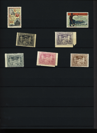 1900, Lot de vignettes de l'Exposition Universelle de