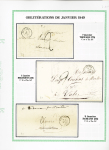 JANVIER 1849, 22 lettres toutes de différentes dates