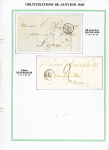 JANVIER 1849, 22 lettres toutes de différentes dates