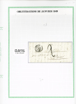 JANVIER 1849, 22 lettres toutes de différentes dates