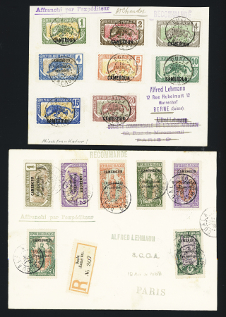 1916-1922, Sélection de 11 lettres avec affranchissements