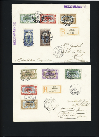 1916-1922, Sélection de 11 lettres avec affranchissements