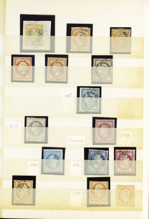 1855-1873, Collection d'oblitérations PC et GC des