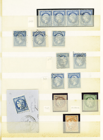 1855-1873, Collection d'oblitérations PC et GC des