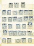 1855-1873, Collection d'oblitérations PC et GC des