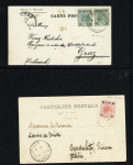 1870-1915, Selection of covers/cards with various cancels