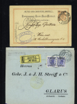 1870-1915, Selection of covers/cards with various cancels