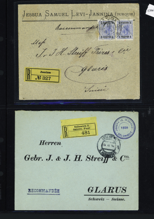 1870-1915, Selection of covers/cards with various cancels