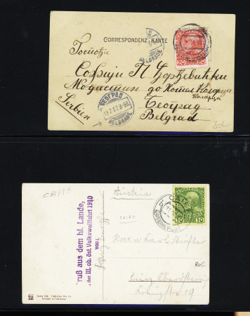 1870-1915, Selection of covers/cards with various cancels