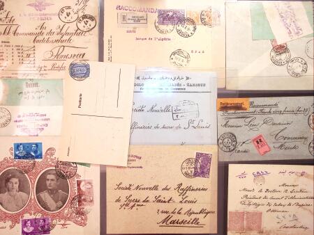 1792-1950 Selection of 14 covers and cards from early
