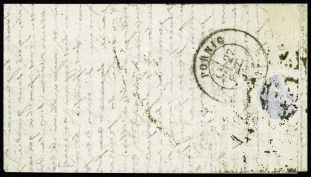 Lettre datée de Paris 8 octobre 1870 non affranchie