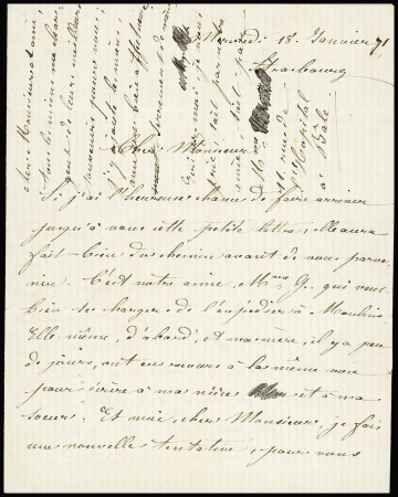 Boules de Moulins : n°28 + 29 OBL GC 4580 + CAD perlé T24 "Missillac (42)" et au verso CAD d'arrivée "6 Paris 6 (60)" (12 fev 71). Nom du destinataire rayé. TB. Cote 3700€++