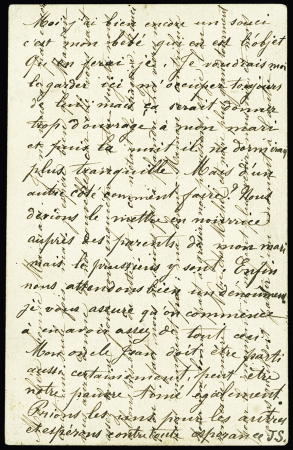 N°36 OBL étoile 17 + CAD "Paris R. Pont Neuf" (16 dec 70) sur carte postale Orlandi à en-tête "République française" pour Mègecoste acheminée par le Parmentier (43ème ballon monté su Siège). TB
