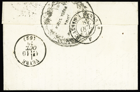 L'Armand Barbès - n°29 OBL étoile muette + CAD T15 "Paris (60)" (4 oct 70) sur lettre pour Veyre (Puy de Dôme). TB