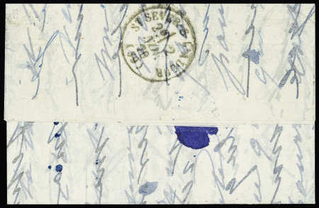 Le Garibaldi - pli confié : n°29 OBL losange de points ambulant "HP 2°" sur ballon monté pour Saint-Sever s/Adour avec arrivée 2 nov 1870. RR et TB. Cote Yvert 4000€