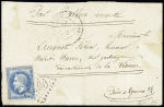 Le Montgolfier - n°29 OBL GC 4290 + T17 Vincennes (24.10.1870) sur ballon monté pour St Savin sur Gartempe (80) avec arrivée 4 nov. Rare et TB. Cote 1000€+