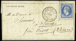 Le Ferdinand Flocon - n°29 OBL losange de points + CAD "Armée du Rhin Qr Gl 13e corps" (2 nov 70) sur Gazette des Absents n°5 avec son supplément. TB. Cote Yvert 3000€