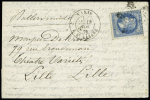 étoile 2 + CAD "Paris R. St Lazare" (19 nov 70) sur ballon monté pour Lille avec arrivée 23 nov. TB. Cote 400€