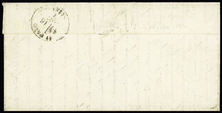 Le Général Renault - n°37 OBL PC du GC 1 + CAD T17 Abbeville (12 dec 70) sur ballon monté pour Saint Malo avec arrivée 16 dec 1870, signé Calves. TB. Cote 3750€