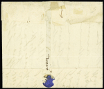 Le Newton - n°31, 40c orange, OBL étoile 1 + CAD "Paris PL. de la Bourse" (31 dec 1871) sur formule à en-tête "par ballon monté" pour l'Italie avec au verso CAD d'arrivée "Napoli" (17 dec 71) - Destination rare et